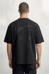 Oversized T-Shirt σε Μαύρο Χρώμα, Aperitivo Cin Cin