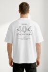 Oversized T-Shirt σε Λευκό Χρώμα, Error Love Not Found