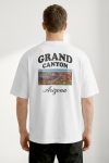 Oversized T-Shirt σε Λευκό Χρώμα, Grand Canyon Arizona