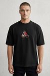 Oversized T-Shirt σε Μαύρο Χρώμα με σχέδιο, Red Chill Sunday Chair