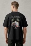 Oversized T-Shirt σε Μαύρο Χρώμα, Monaco GP Limited