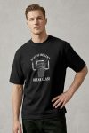 Oversized T-Shirt σε Μαύρο Χρώμα με σχέδιο, Break Glass Basketball