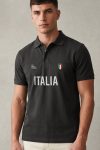 Ανδρικό Κοντομάνικο Polo σε Iron Grey Χρώμα, Italia Big