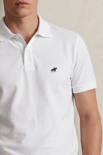 Ανδρική Μπλούζα Polo σε Λευκό Χρώμα, Blue Rider Icon