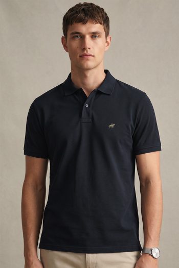 Ανδρική Μπλούζα Polo σε Μπλε Χρώμα, Gold Rider Icon
