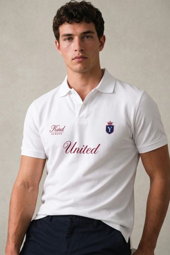 Polo Κοντομάνικο σε Λευκό Χρώμα, United Royal Crest