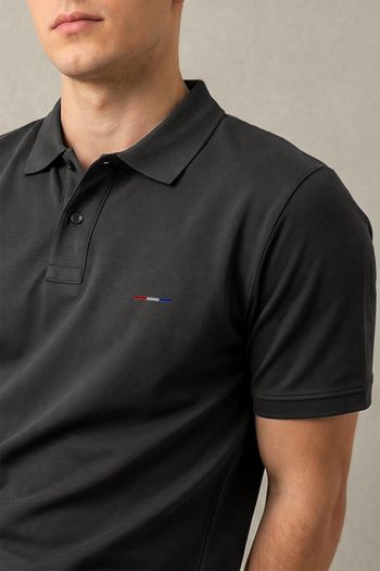 Ανδρική Μπλούζα Polo σε Iron Grey Χρώμα, Small France Flag