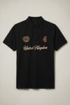 Polo Κοντομάνικο σε Μαύρο Χρώμα, United Kingdom Crest