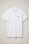 Ανδρικό Polo Μπλουζάκι σε Λευκό Χρώμα, Red Deer Emblem