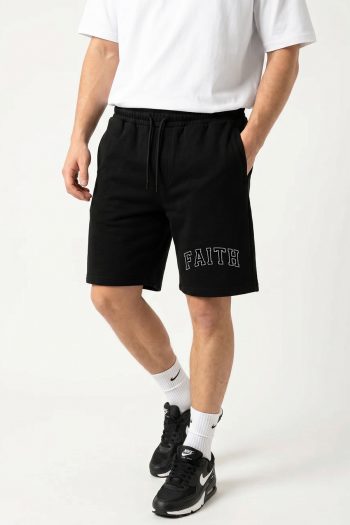 Faith Collegiate, Casual Σορτσάκι σε Μαύρο Χρώμα