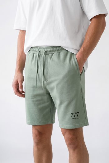 Triple Seven Minimal, Casual Σορτσάκι σε Φασκόμηλο Χρώμα