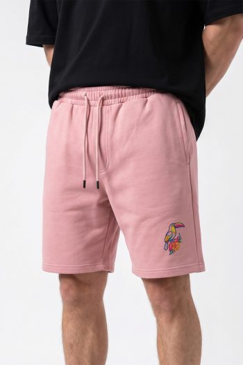 Βερμούδα Ανδρική σε Ροζ Χρώμα, Colorful Tropical Mini