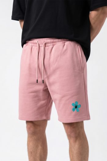Regular Fit Σορτσάκι σε Ροζ Χρώμα, Blue Flower Icon