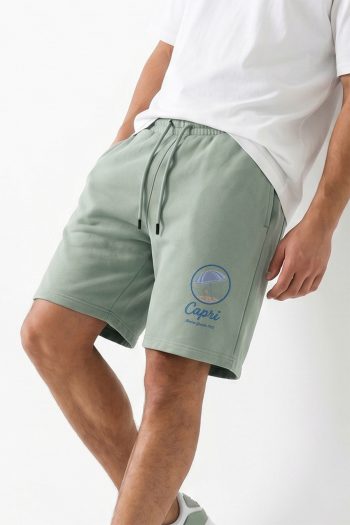 Βερμούδα Ανδρική σε Φασκόμηλο Χρώμα, Capri Sunset Badge