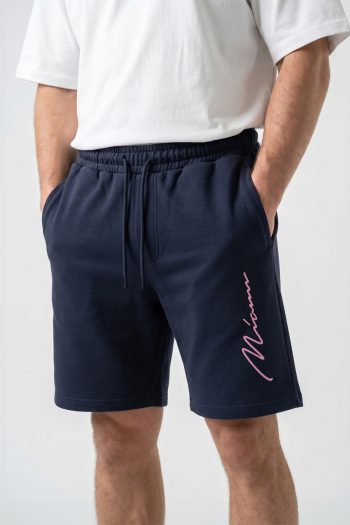 Pink Miami Vertical Signature, Ανδρική Βερμούδα σε Μπλε Χρώμα