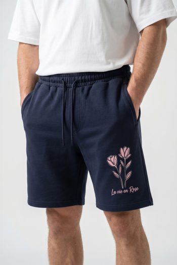 Βερμούδα Ανδρική σε Μπλε Χρώμα, Love Rose Stem