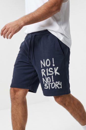 Βαμβακερή Βερμούδα σε Μπλε Χρώμα, Bold No Risk