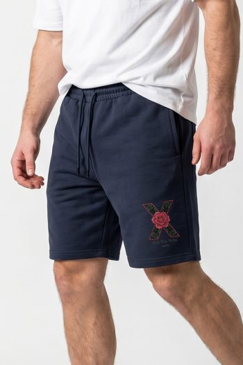 Ανδρικό Σορτς Regular Fit σε Μπλε Χρώμα, Rose X Graphic