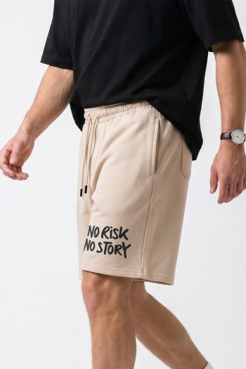 No Risk Story, Ανδρικό Σορτσάκι σε Εκρού Χρώμα