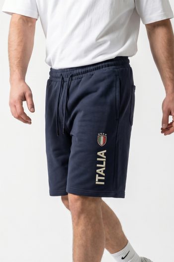 Βερμούδα Ανδρική σε Μπλε Χρώμα, Italia Vertical Shield