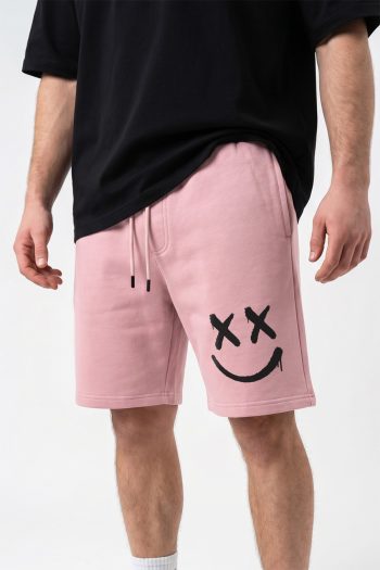 Bold Smile Face, Ανδρική Βερμούδα σε Ροζ Χρώμα