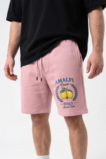 Βερμούδα Ανδρική σε Ροζ Χρώμα, Amalfi Lemon Crest