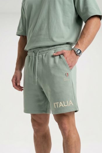 Βερμούδα Ανδρική σε Φασκόμηλο Χρώμα, Italia Bold Hem