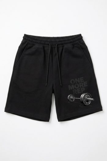 Βερμούδα Ανδρική σε Μαύρο Χρώμα, One More Rep Barbell