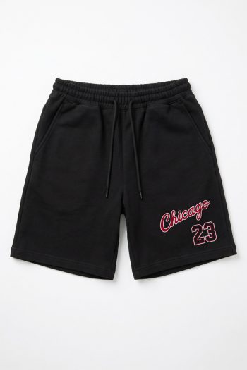 Ανδρική Βερμούδα σε Μαύρο Χρώμα, Chicago Number Twenty Three