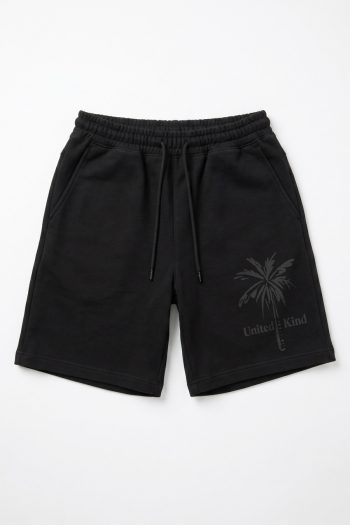 Καλοκαιρινή Βερμούδα σε Μαύρο Χρώμα, United Kind Grey Palm