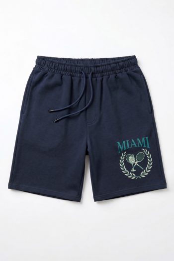 Βερμούδα Ανδρική σε Μπλε Χρώμα, Miami Laurel Tennis Palm