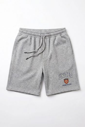 Ανδρικό Σορτς Regular Fit σε Γκρι Χρώμα, United Shield Varsity