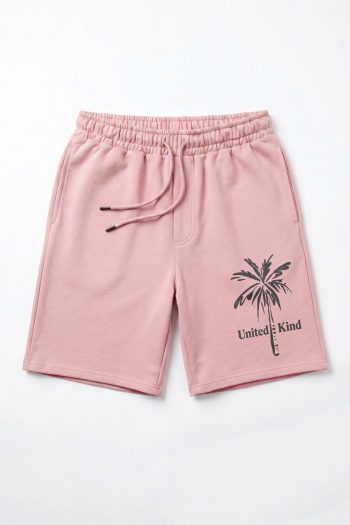 Καλοκαιρινή Βερμούδα σε Ροζ Χρώμα, United Kind Grey Palm