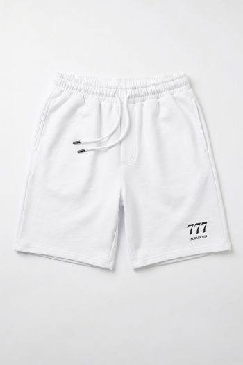Triple Seven Minimal, Casual Σορτσάκι σε Λευκό Χρώμα