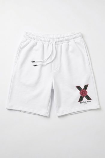 Ανδρικό Σορτς Regular Fit σε Λευκό Χρώμα, Rose X Graphic