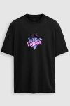 Oversized T-Shirt σε Μαύρο Χρώμα με σχέδιο, United Palm Sunset