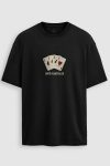 Oversized T-Shirt σε Μαύρο Χρώμα με σχέδιο, Wild Instincts