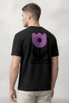 Anti Blue Flower Mark,T-Shirt σε Μαύρο Χρώμα