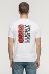 Lucky Dice Stack,T-Shirt σε Λευκό Χρώμα