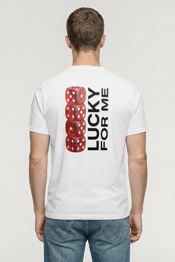 Lucky Dice Stack,T-Shirt σε Λευκό Χρώμα