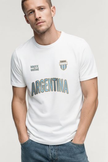 Argentina Varsity,T-Shirt σε Λευκό Χρώμα
