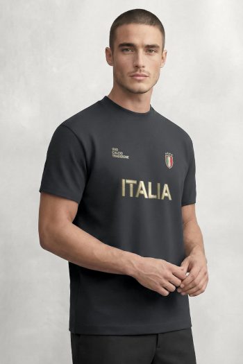 Italia Varsity,T-Shirt σε Iron Grey Χρώμα