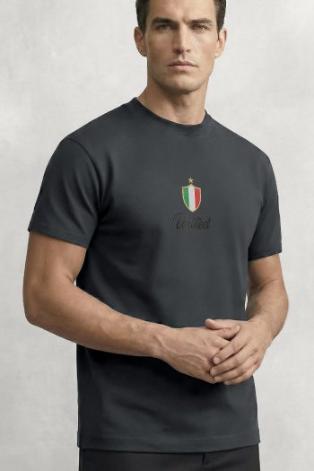 Italia Token Centered,T-Shirt σε Iron Grey Χρώμα