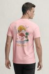 Japan Flamingo Scene,T-Shirt σε Ροζ Χρώμα