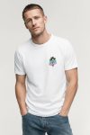 Palm Sunset Badge, Μπλούζα T-Shirt σε Λευκό Χρώμα