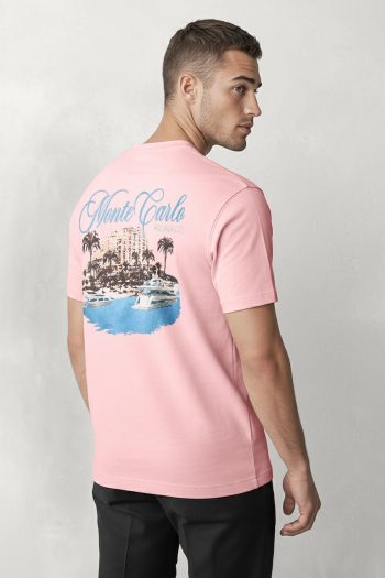Monte Carlo Marina,T-Shirt σε Ροζ Χρώμα