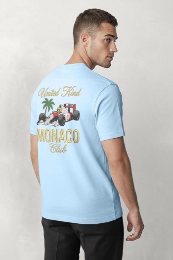 Monaco UK Racing Club,T-Shirt σε Γαλάζιο Χρώμα