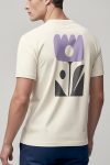 Abstract Flower Icon,T-Shirt σε Εκρού Χρώμα