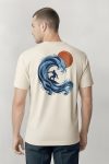 Great Wave Surfer, Μπλούζα T-Shirt σε Εκρού Χρώμα