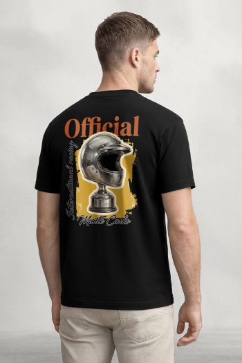 Official Racing Helmet, Μπλούζα T-Shirt σε Μαύρο Χρώμα
